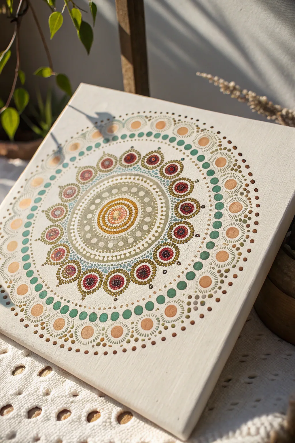 Discover tranquility in every dot with handcrafted mandalas.