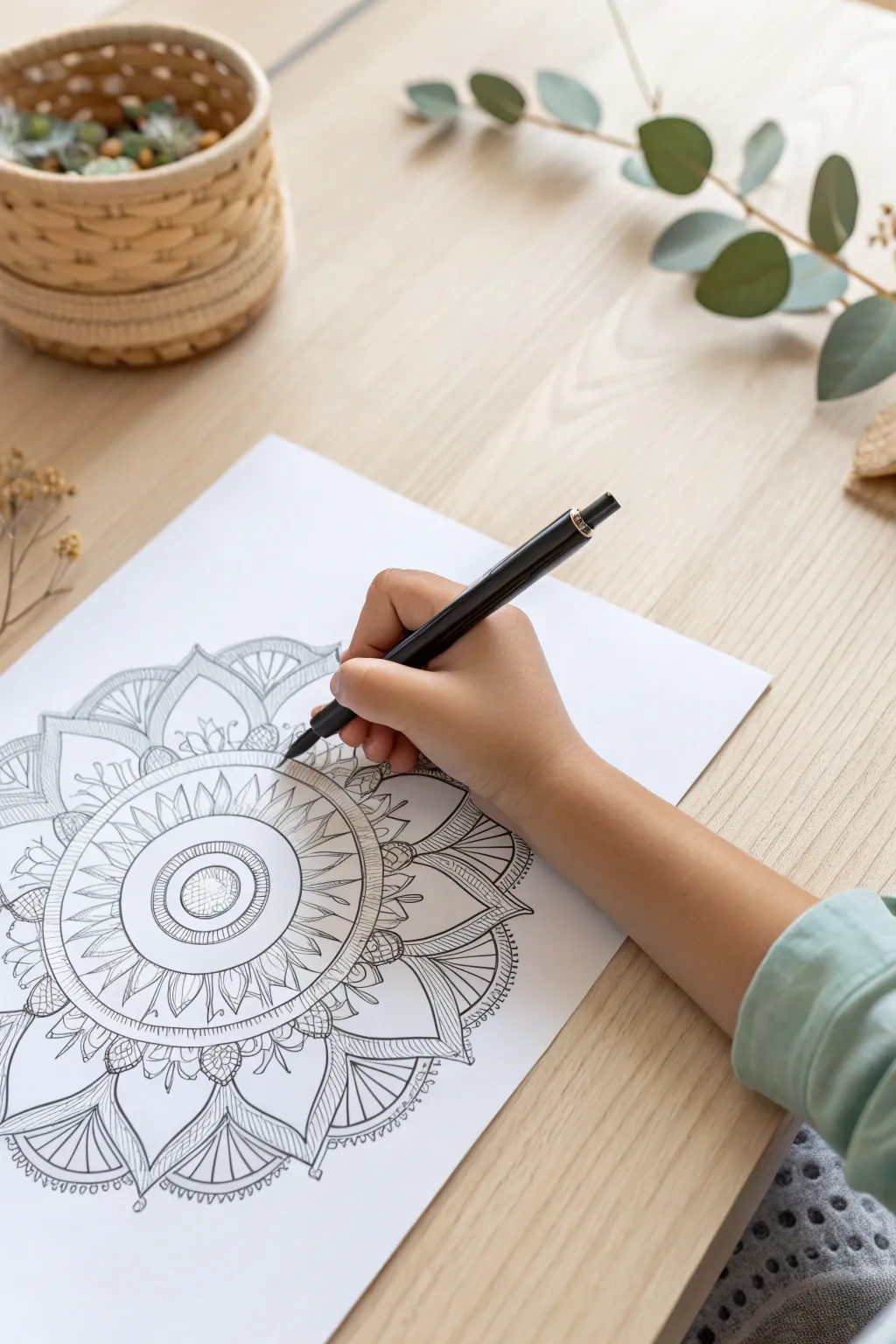 Unleash creativity with calming Zentangle patterns – a perfect blend of mindfulness and artistry for kids.
