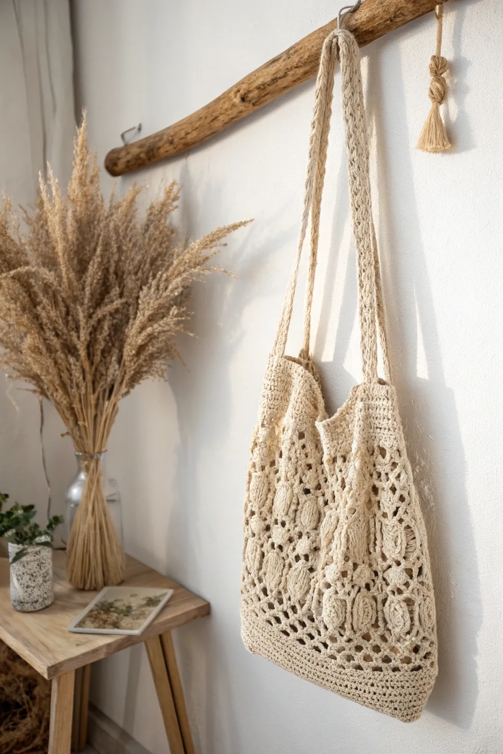 Elevate your style with this effortlessly chic crochet tote—perfect for any casual day out!