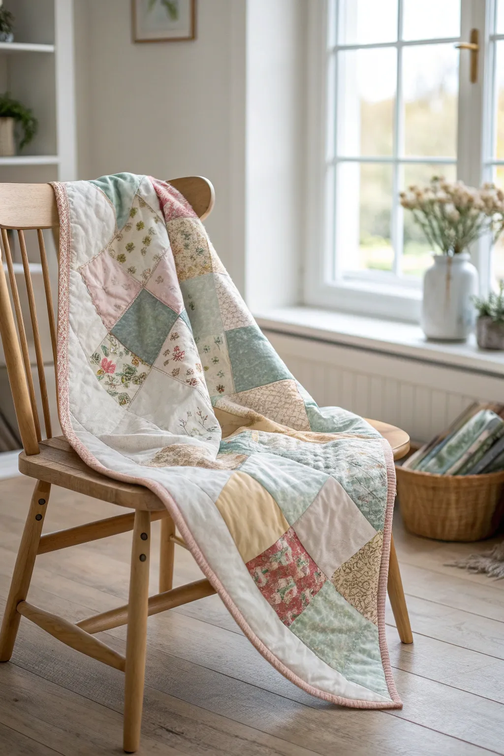 Transform fabric scraps into stunning beauty with this Scrappy Delight Quilt.