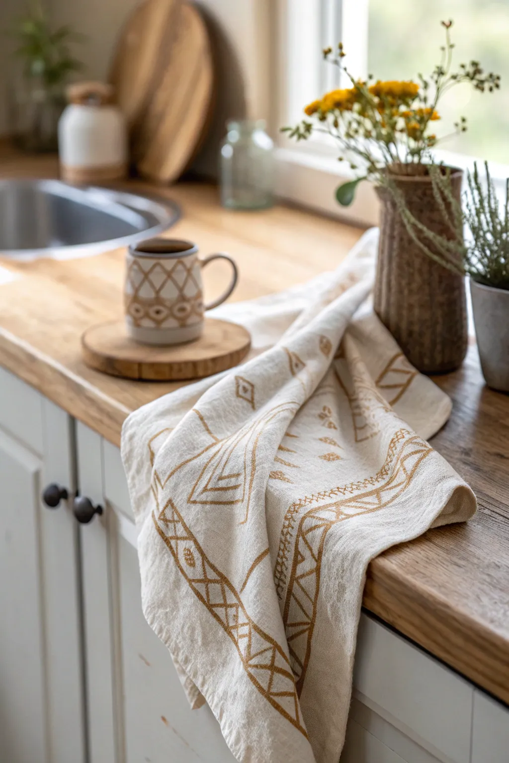Craft the perfect gift with a touch of elegance and simplicity—handmade linen tea towels.