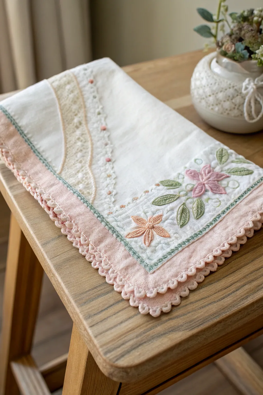 Elevate everyday essentials with artful embroidery: Discover the beauty in simplicity and craftsmanship.