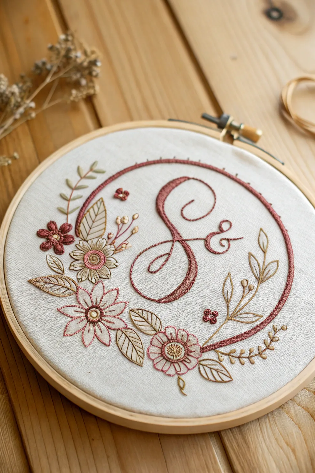 Embrace timeless elegance with a vintage-inspired embroidery logo.