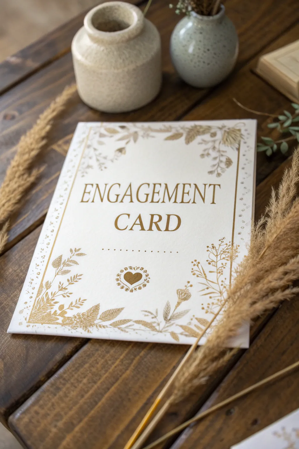Timeless Elegance: A Traditional Engagement Card for the Classic Soul.