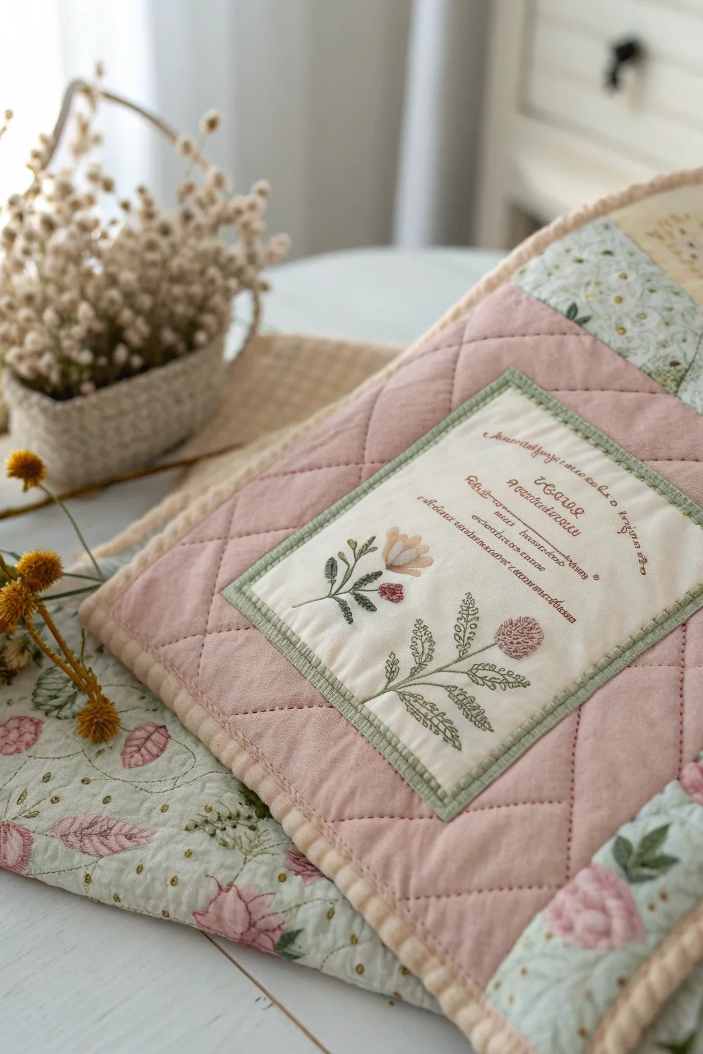 Embrace sustainability and sentimentality with handmade quilt labels that tell a story.