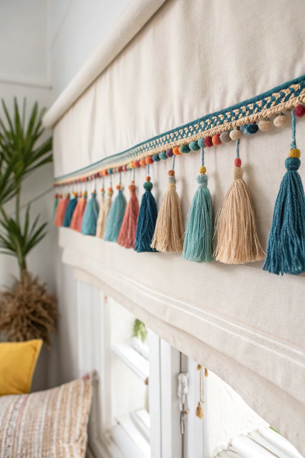 Elevate your space with a touch of whimsy and elegance. 🌊✨ #ScandinavianBoho #TasselChic