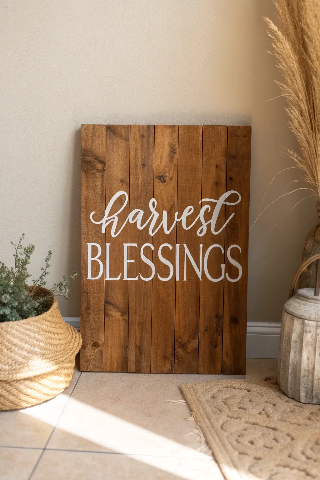Welcome autumn with a touch of handcrafted elegance. 🍂✨ #HarvestBlessings #ScandiBoho