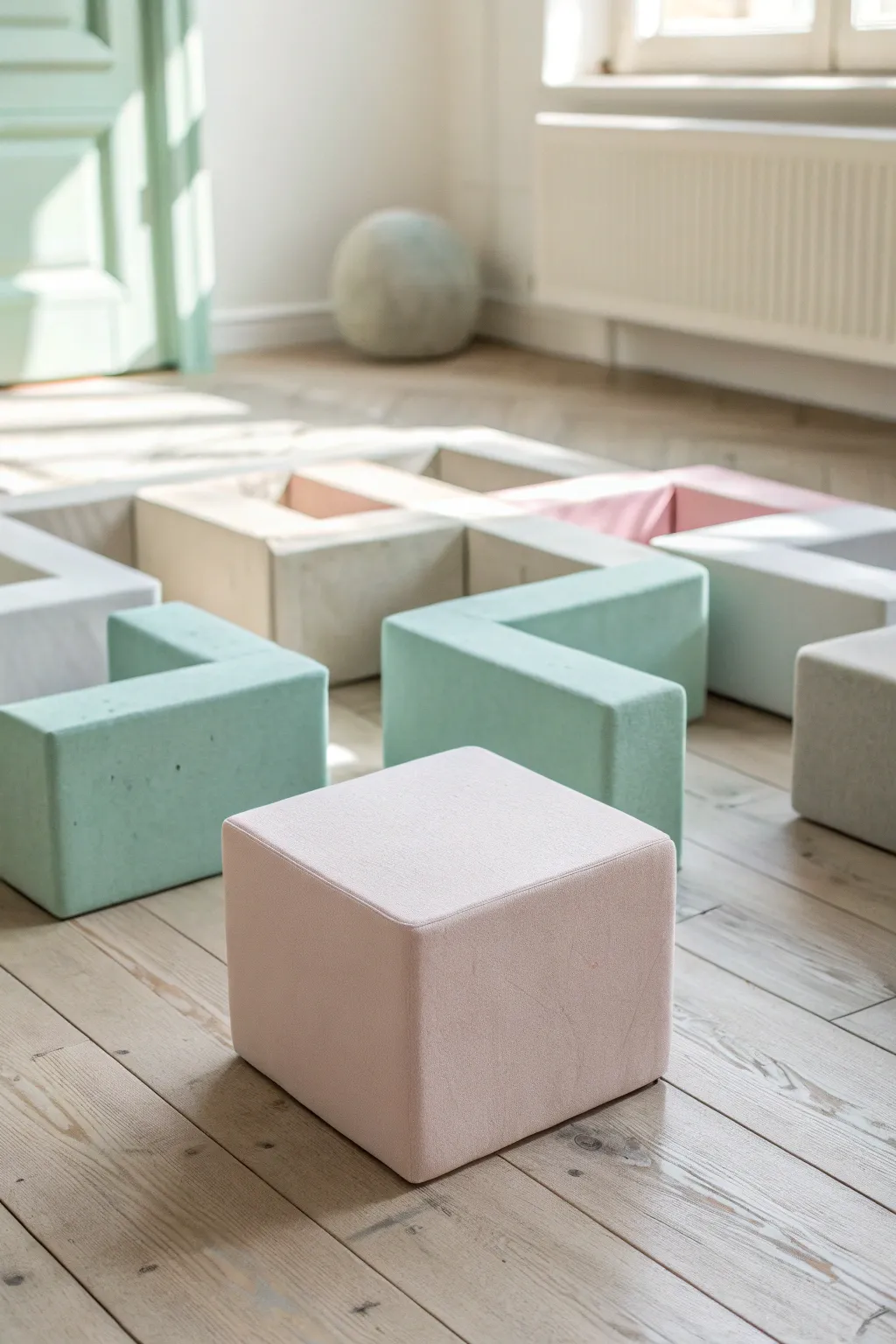 Discover the art of play with a minimalist foam block maze, where simplicity meets creativity.