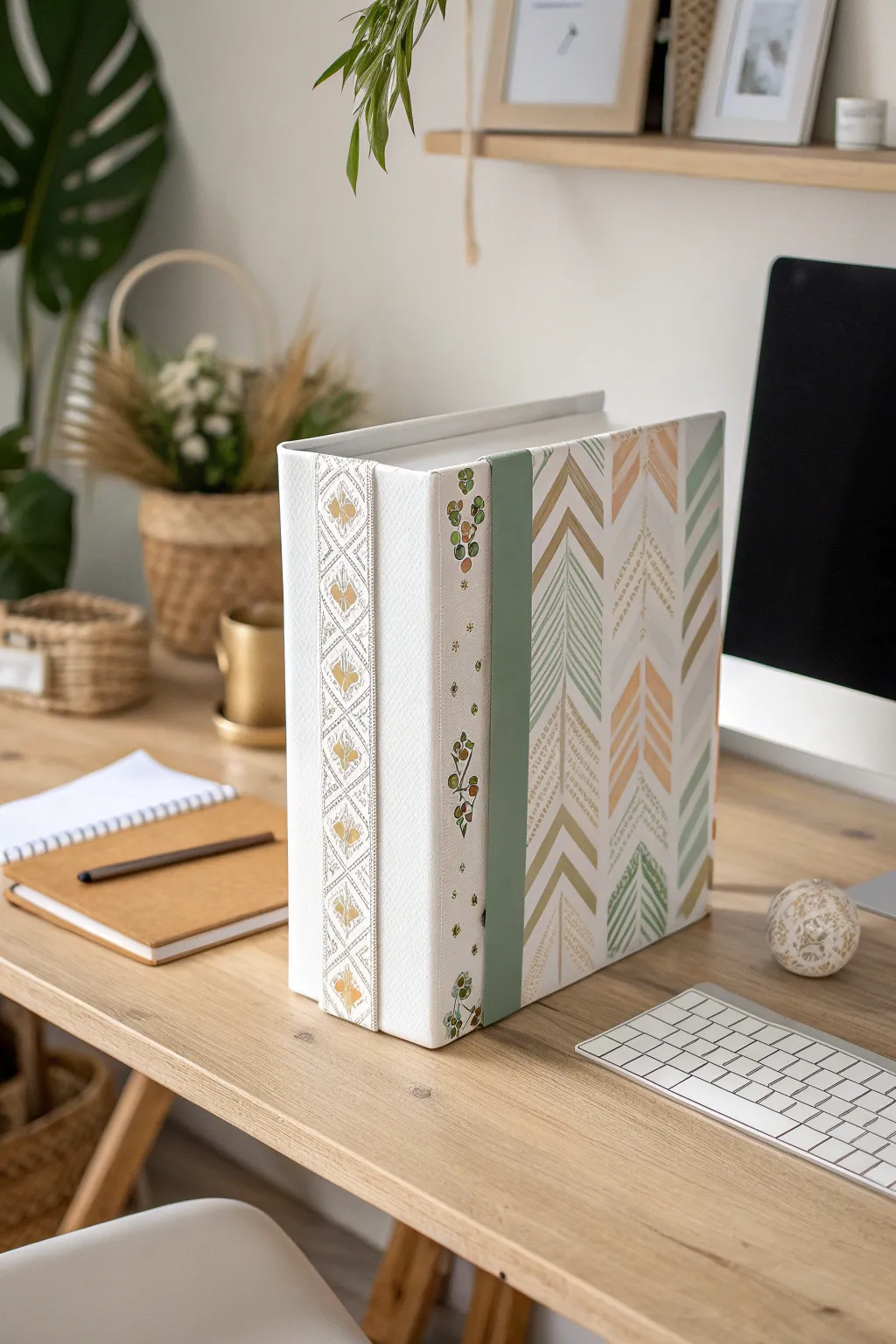 Transform your workspace with the simple elegance of washi tape. Perfect for a touch of creativity without the commitment!