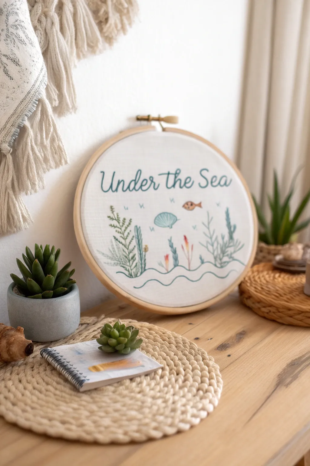 Explore the ocean's charm with this beginner-friendly cross stitch project. Perfect for adding a touch of handmade elegance to your space!