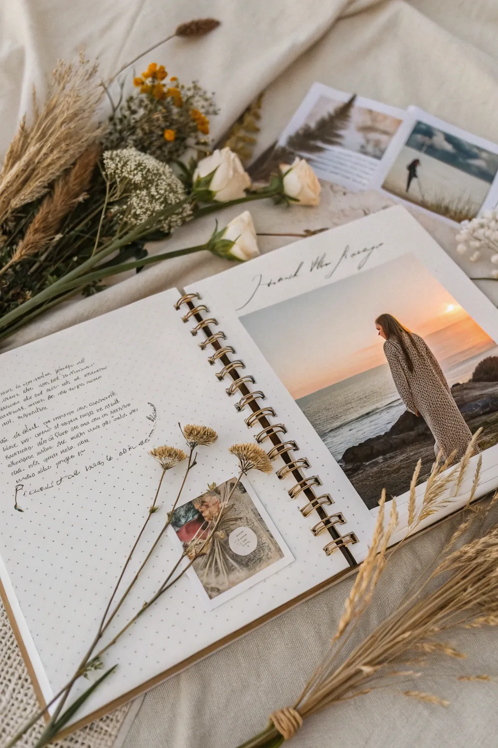 Crafting Memories: A minimalist scrapbook page that speaks the language of friendship and art.