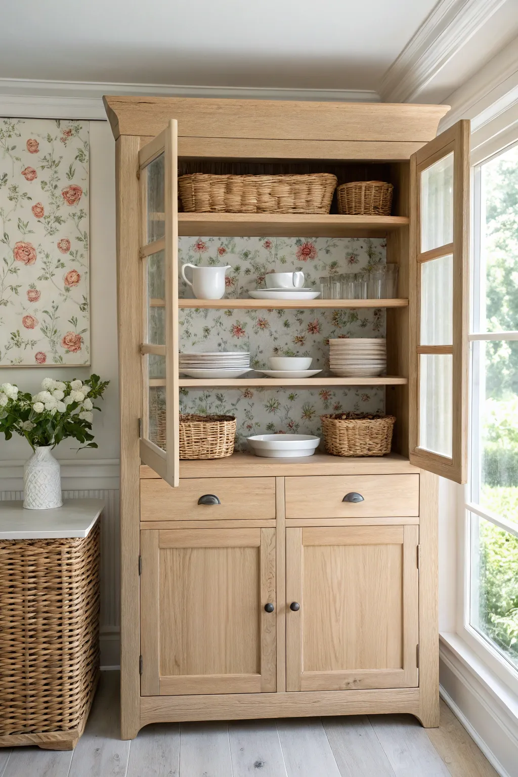 Transform your space with the subtle charm of floral peel-and-stick wallpaper—perfect for a touch of elegance and personality in any room.