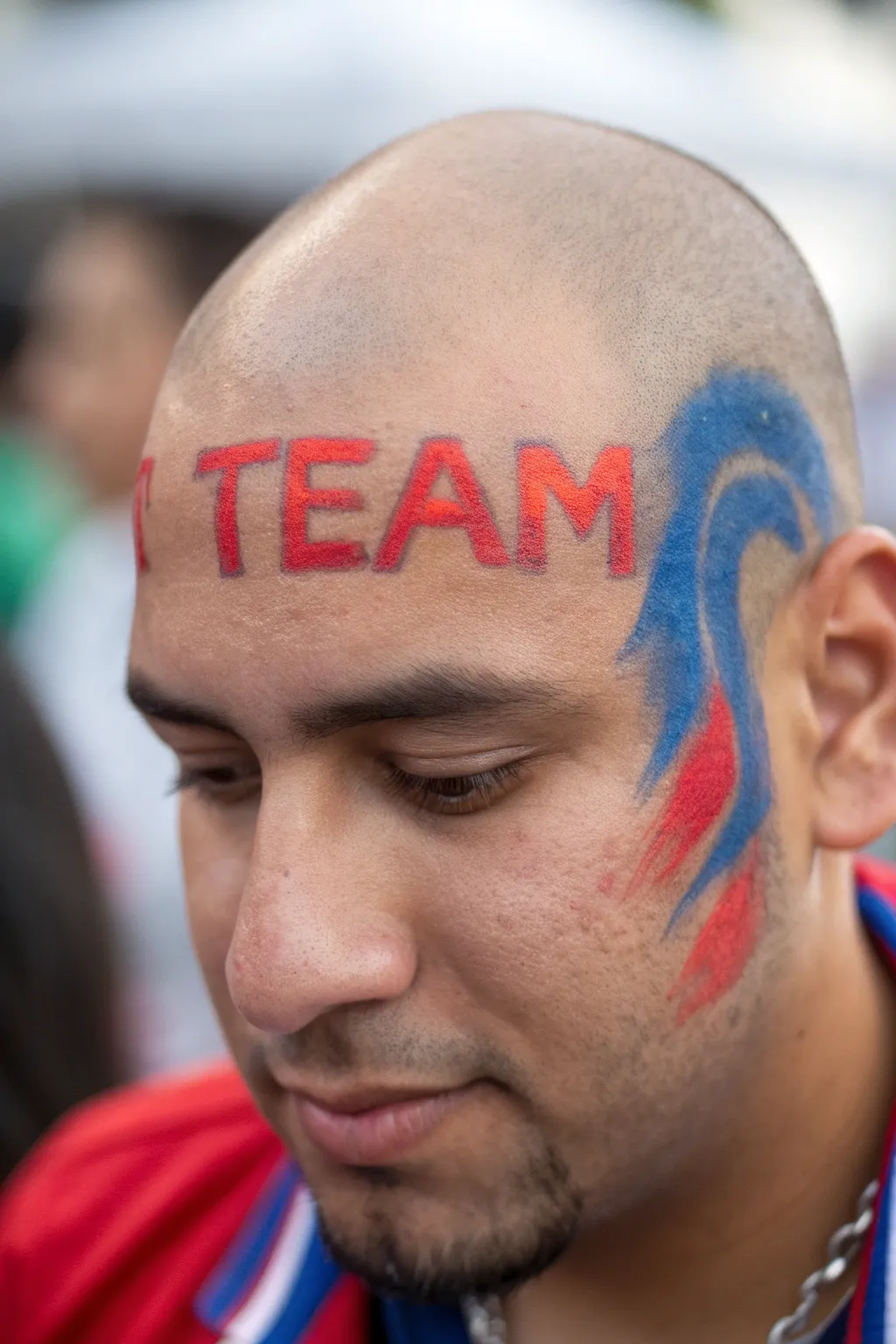 Wear your team's pride boldly across your forehead with striking face paint!