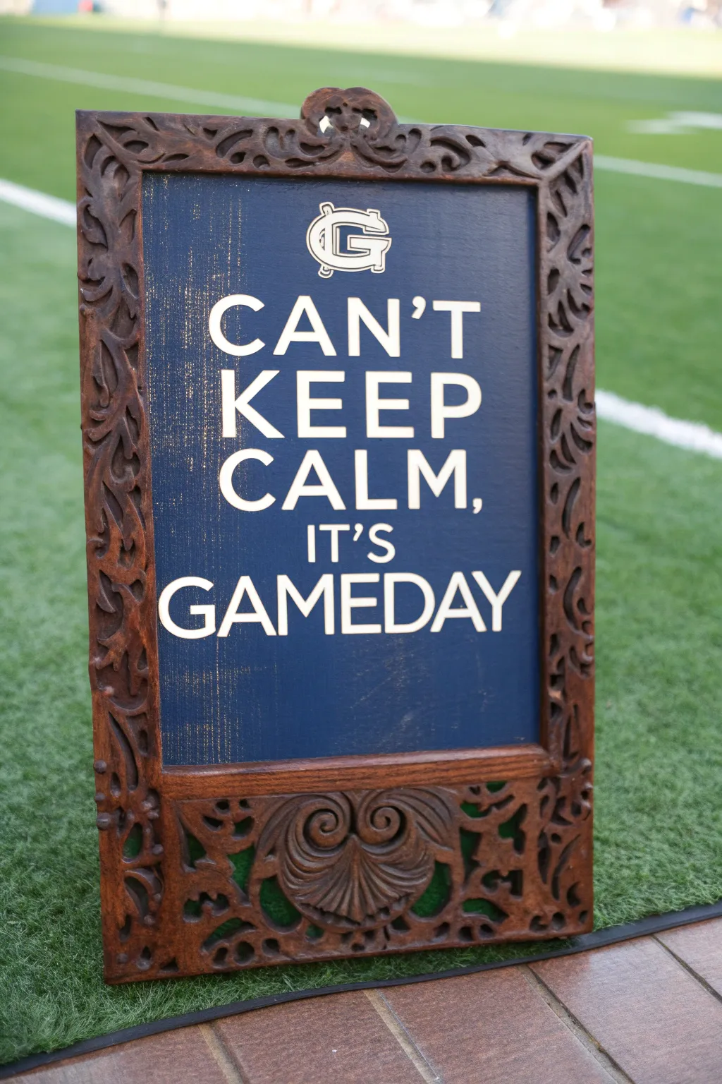 Bring the meme magic to gameday with this striking, handcrafted sign!