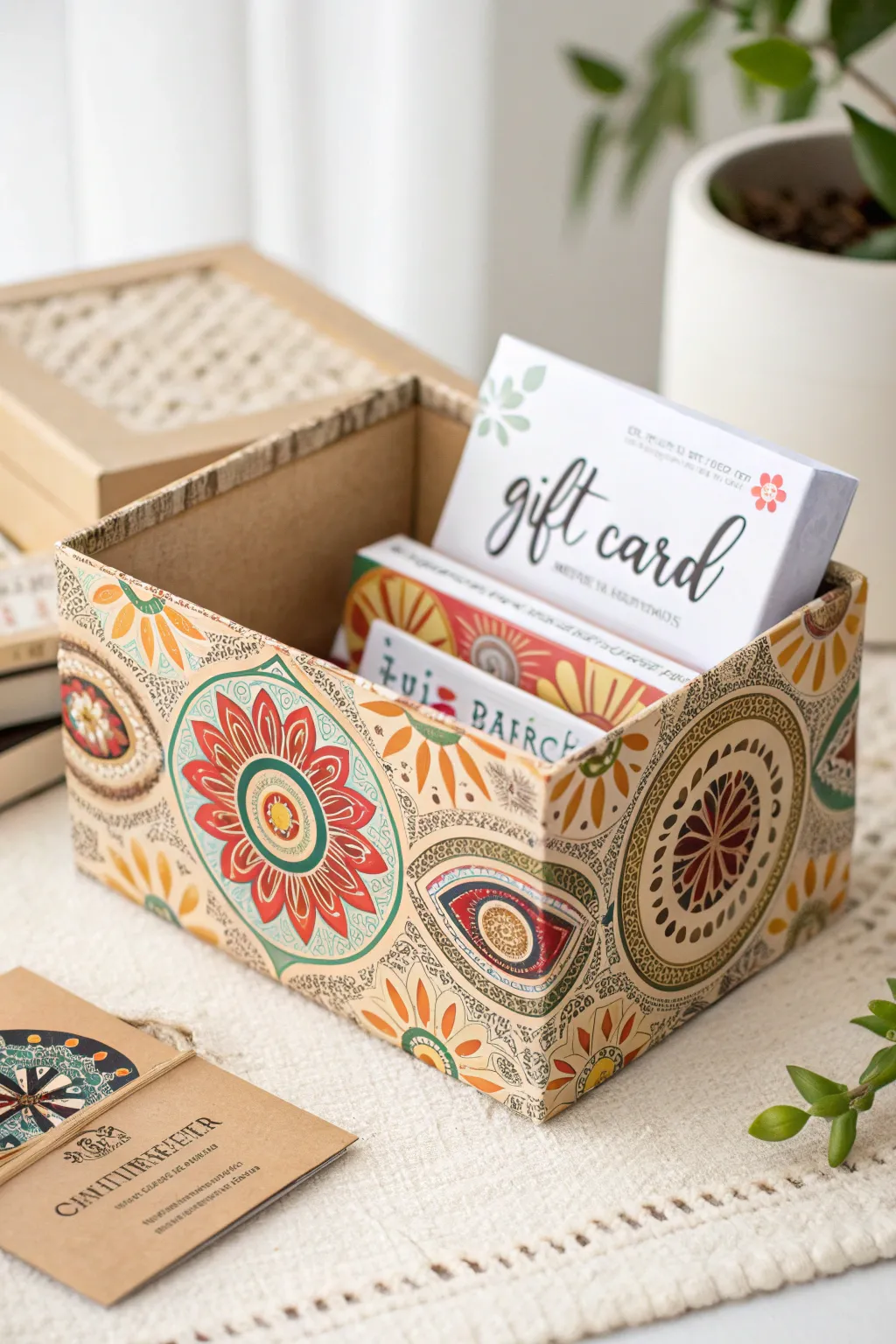 Transform sustainability into style with this eco-friendly gift card box.