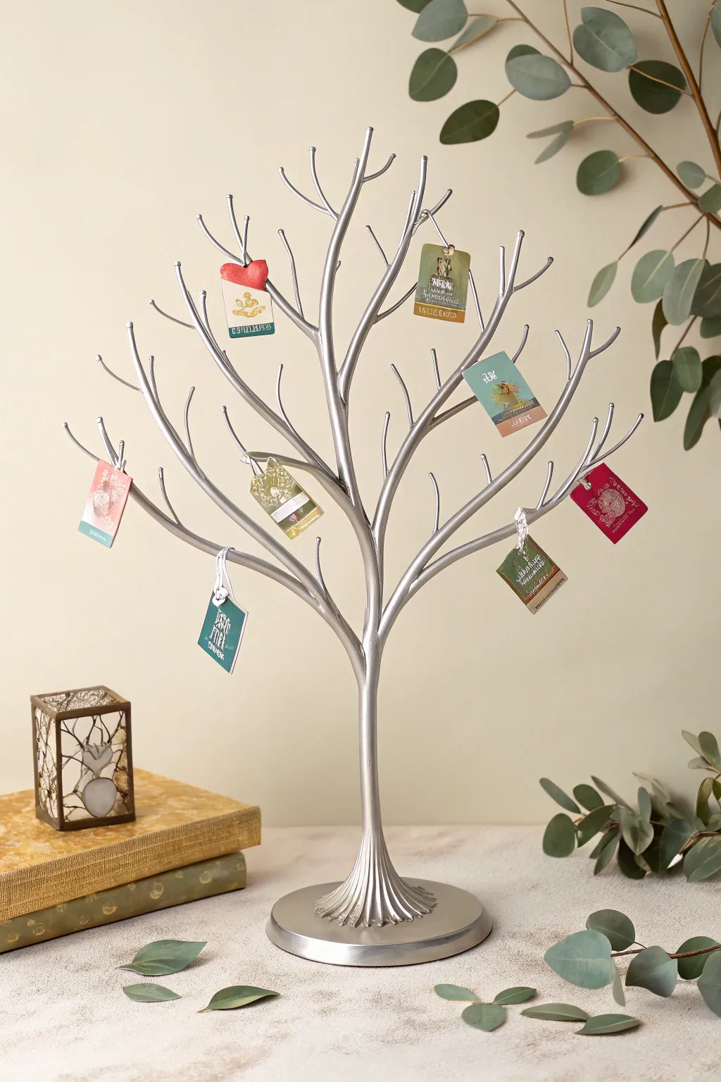 Elevate your gift-giving with a chic metal tree stand – where minimalist design meets boho elegance.