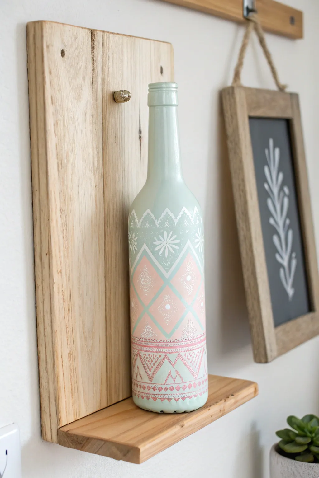 Elevate your space with minimalist bottle wall art, a perfect blend of Scandinavian simplicity and boho charm.