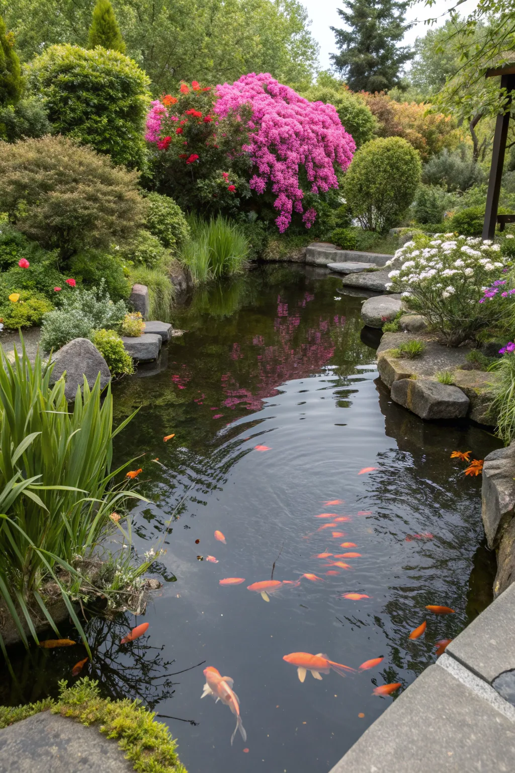 Transform your pond into a vibrant oasis with diverse planting for a balanced, natural beauty.