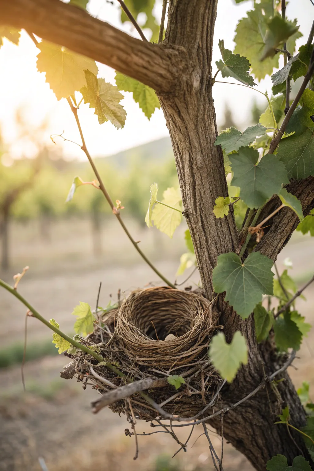 Nature's Whimsy: A Charming Grapevine Nest Bringing Fairy Tale Magic to Your Space