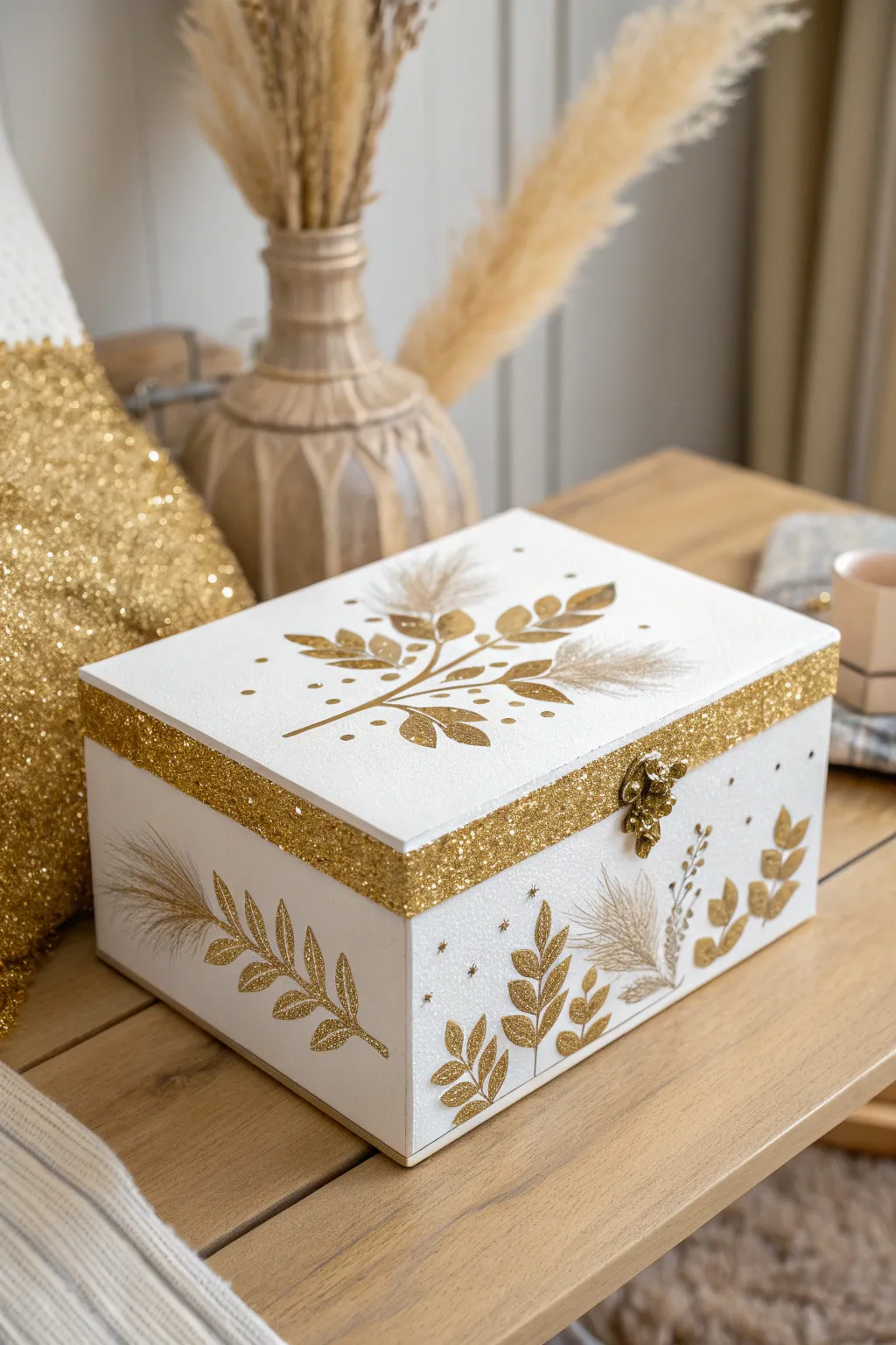 Add a touch of sparkle to your gratitude moments with this glamorous box.