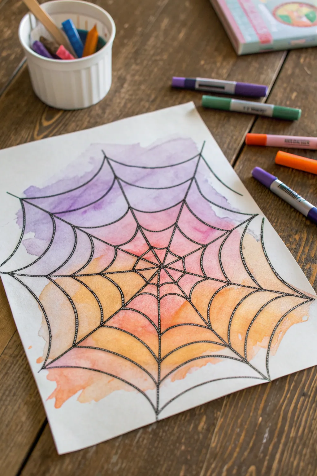 Unleash your creativity with this charming spider web art project, perfect for little hands and imaginative minds.