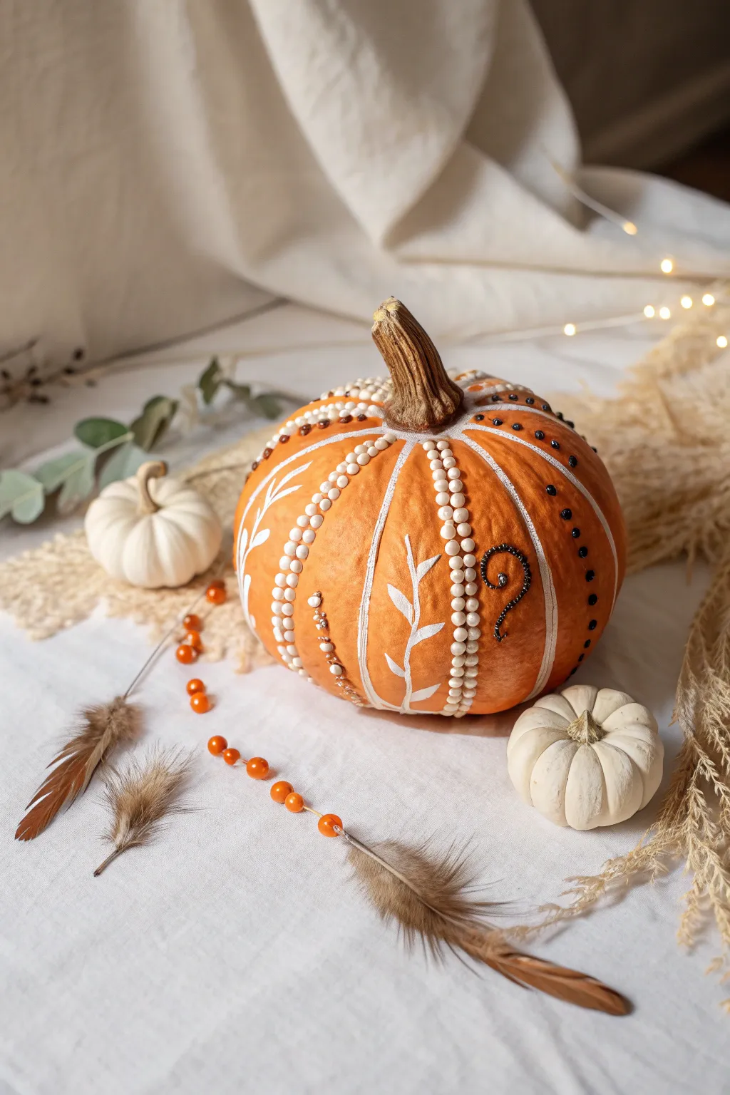 Discover the enchanting simplicity of Puffy Paint Pumpkins – where creativity meets Scandinavian elegance.