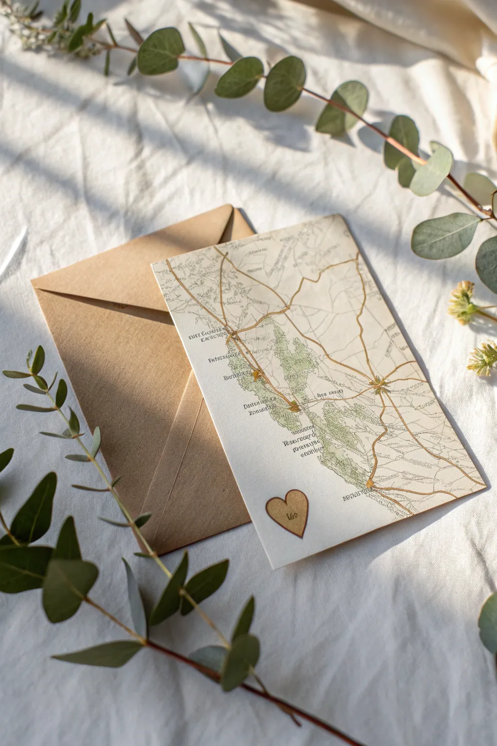 Celebrate your friendship with a map of memories – a handmade card that speaks volumes.