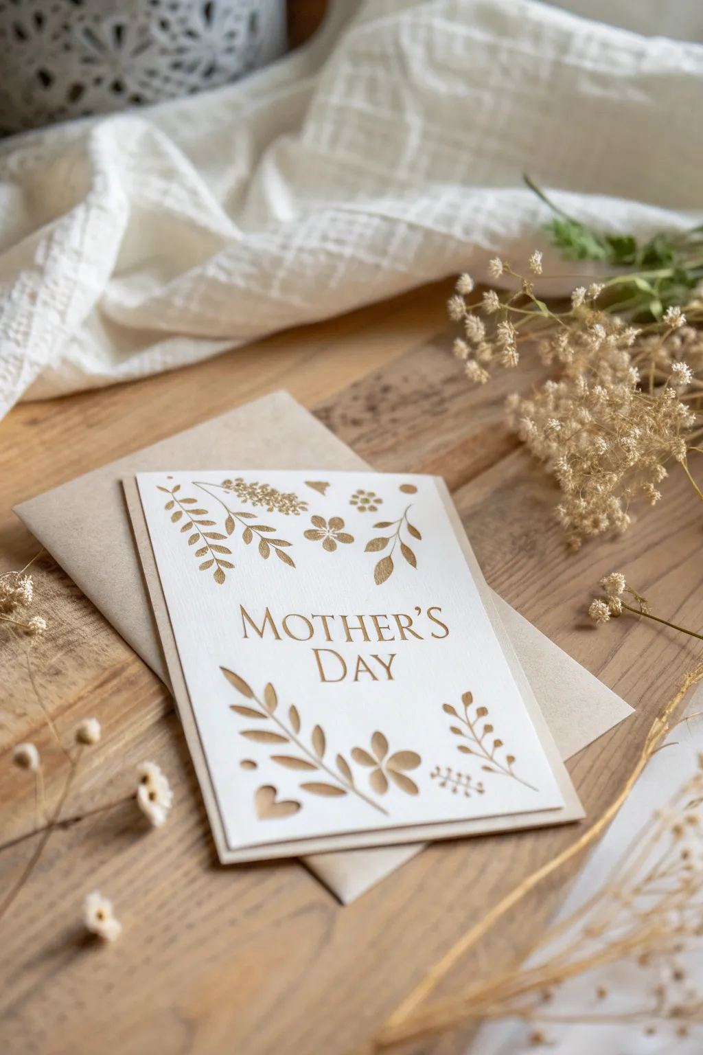 Discover the joy of hidden messages with this beautifully crafted Mother's Day card. A perfect blend of simplicity and elegance.