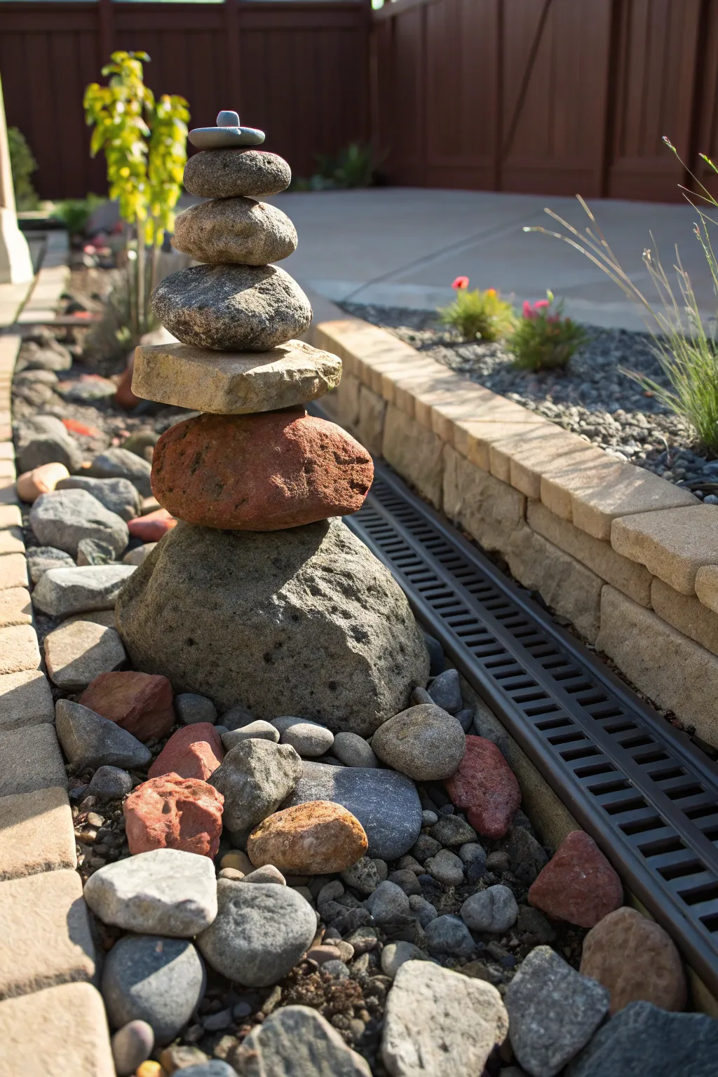 Transform your backyard with a bold and stylish mini rock garden!