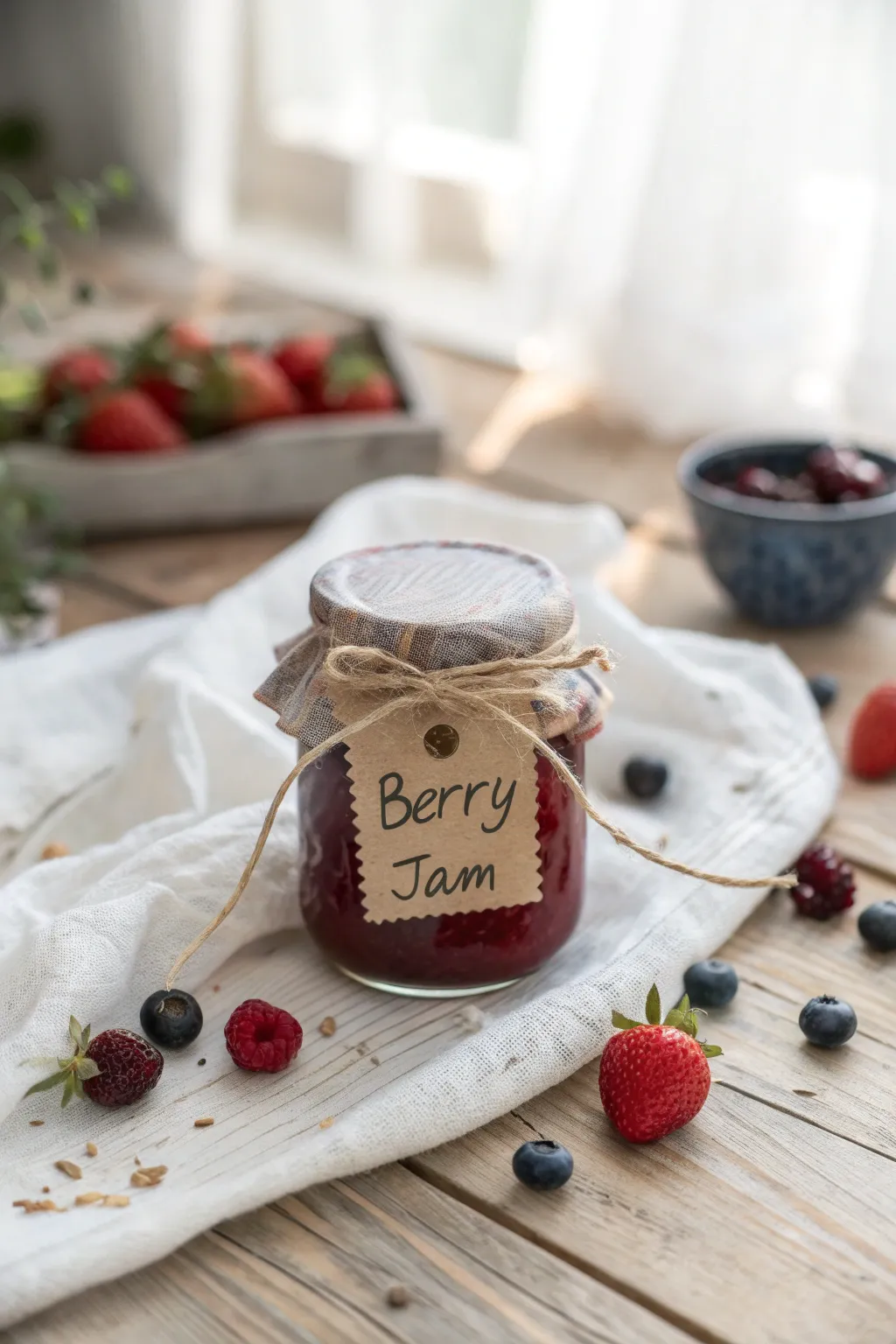 Sweeten the season with homemade berry jam, a heartfelt gift for mom.