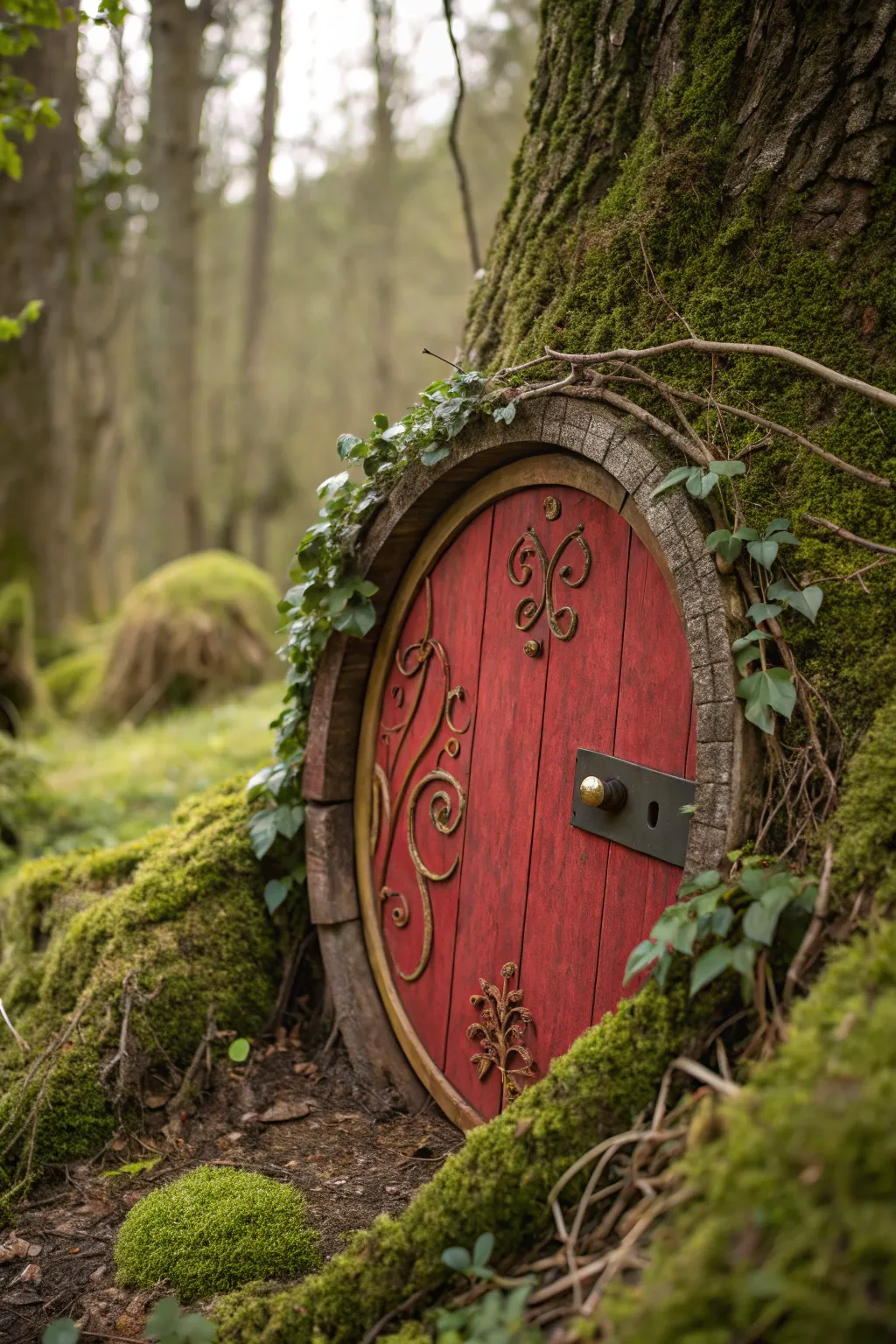 Step into a world of wonder with this charming gnome-style fairy door!