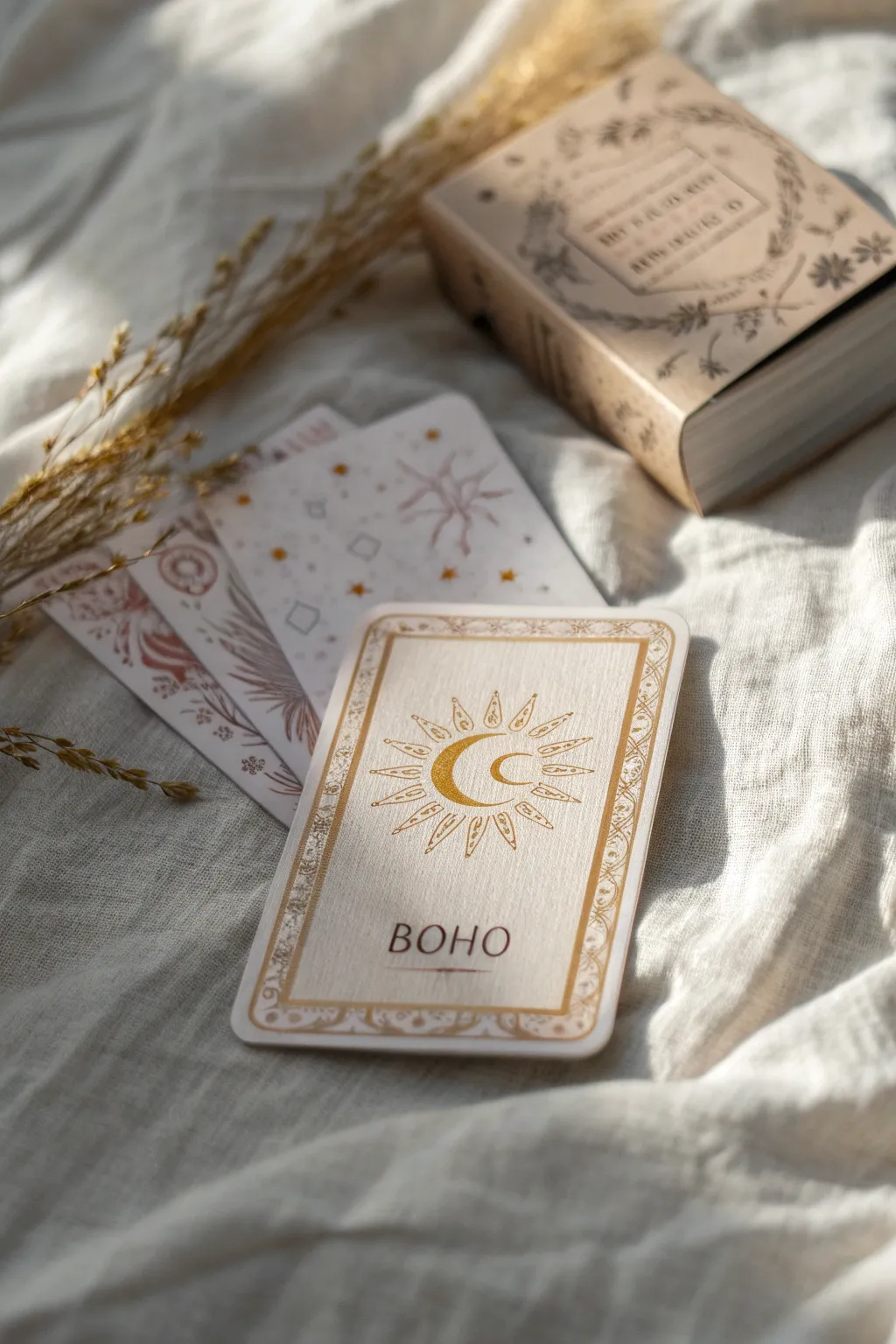 Discover the beauty of homemade tarot cards with a Scandinavian twist. #CraftedElegance #TarotArtistry