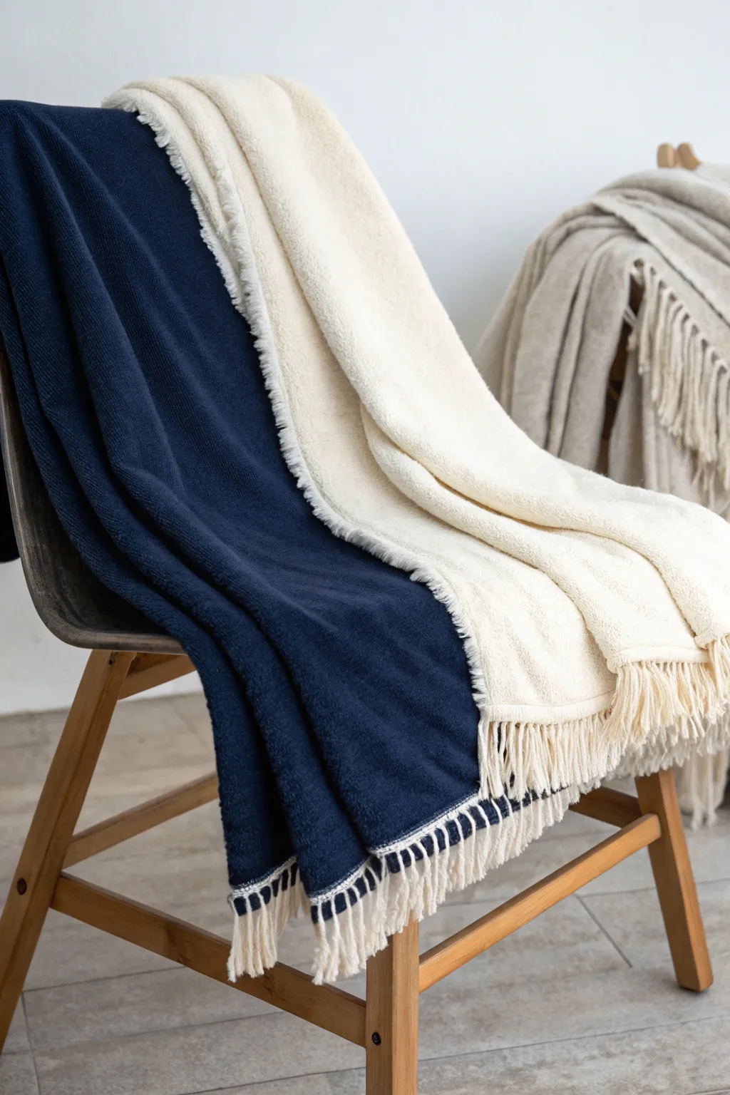 Wrap yourself in warmth and style with this handcrafted double-sided stadium blanket, perfect for those chilly outdoor adventures.