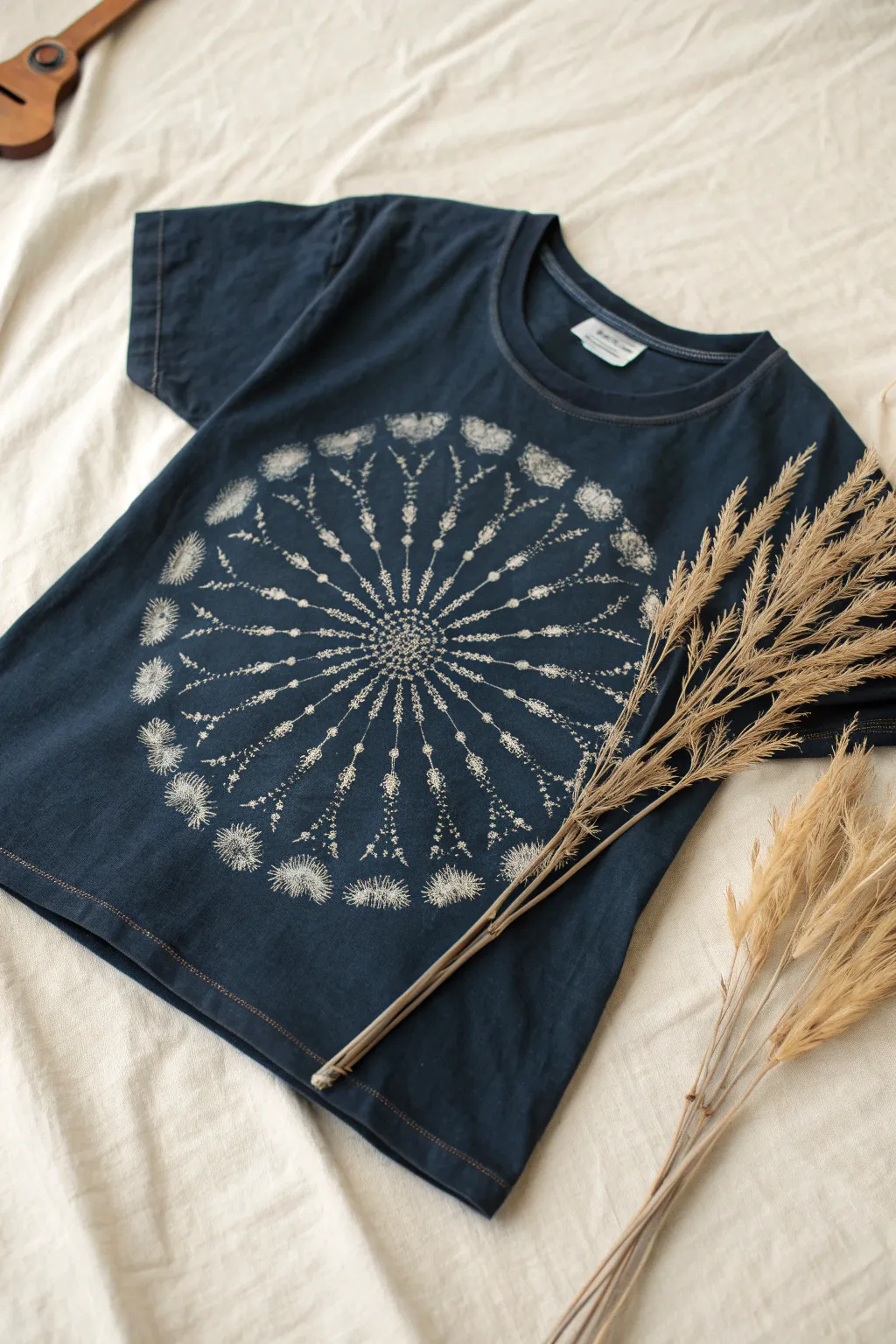 Transform your wardrobe with a touch of artistry—discover the beauty of bleach painting for a unique, handcrafted look. #UpcycleArt #BohoMinimalism