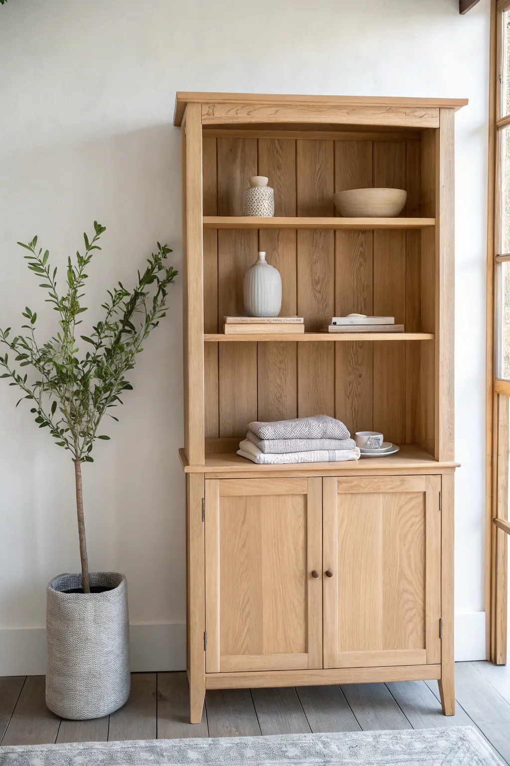 Embrace the beauty of simplicity with a minimalist hutch makeover.