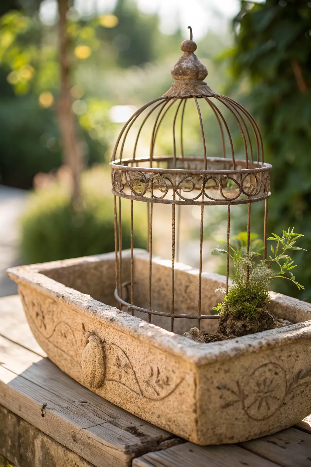 Turn forgotten treasures into garden masterpieces with this unique hypertufa creation.