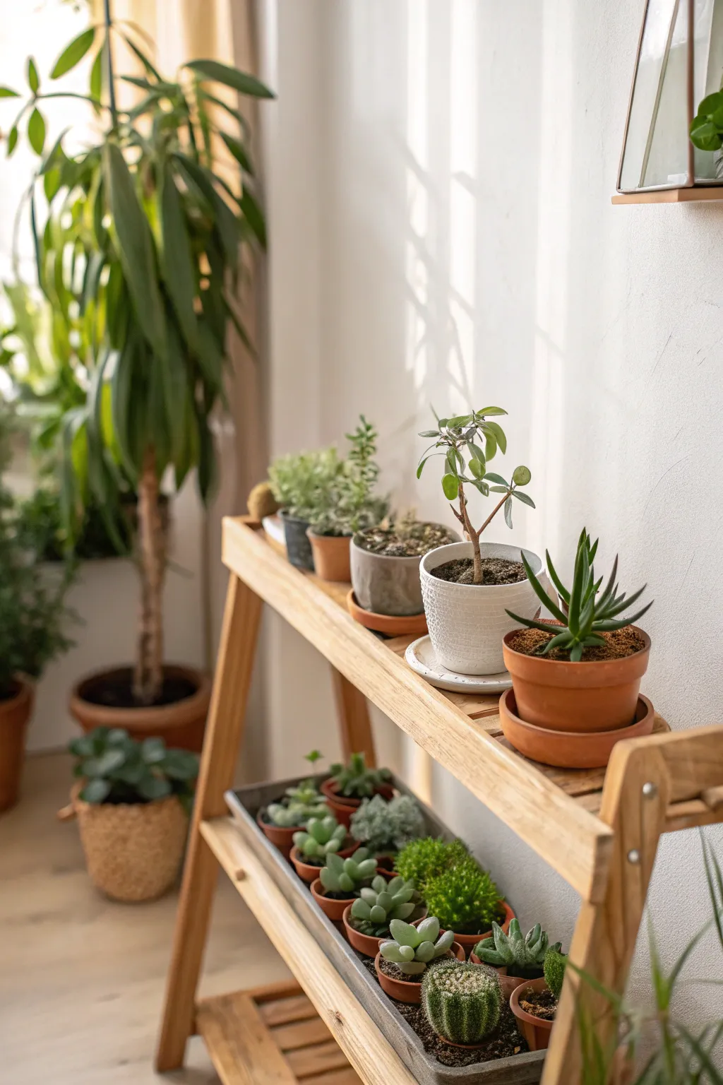Transform your space into a serene indoor greenhouse corner and let nature shine in your photoshoots. #SpringInBloom