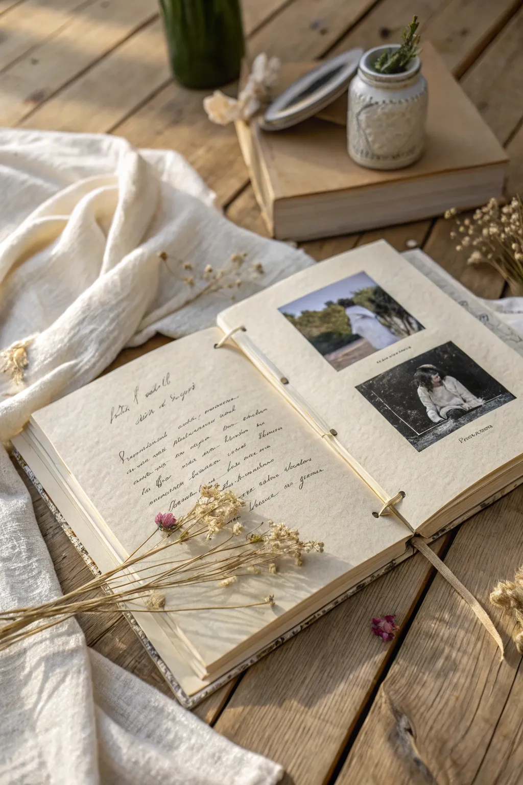 Capture cherished moments in a beautifully crafted memory book that speaks to the heart.