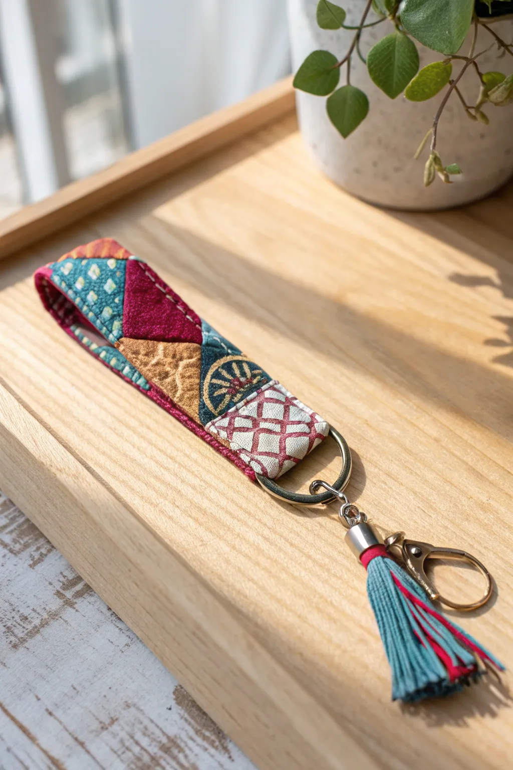 Elevate your key game with charming fabric key fobs – a splash of color and craftsmanship at your fingertips.