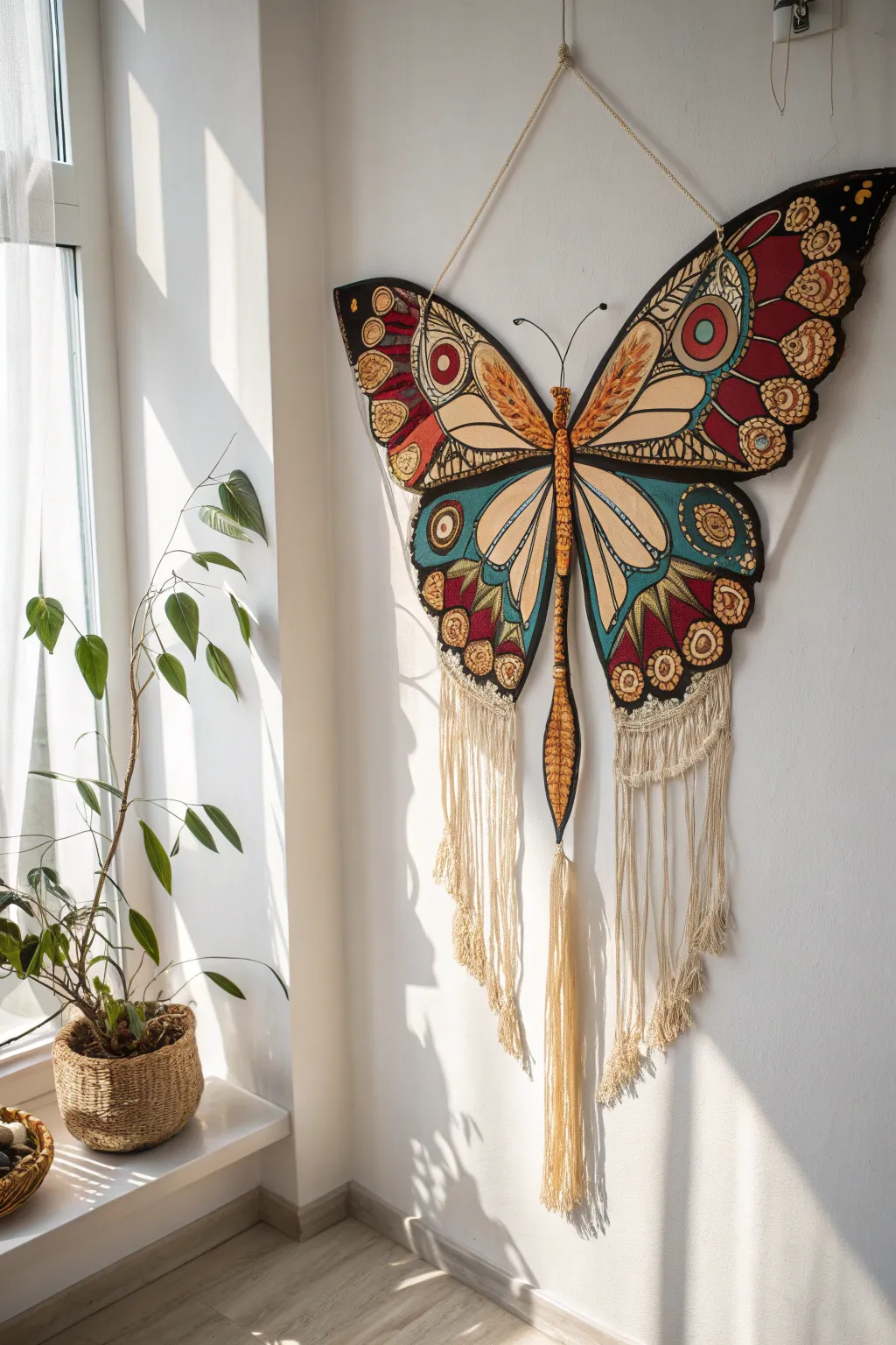 Capture the whimsy of nature with this exquisite butterfly kite, blending minimalist design with boho charm.
