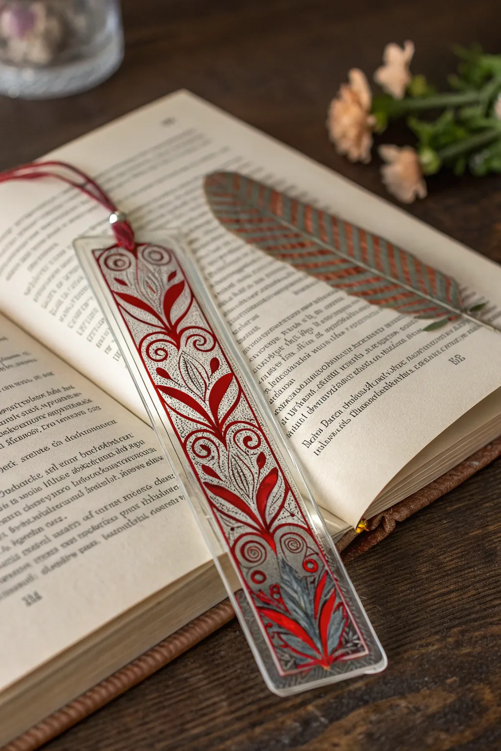 Enhance your reading journey with exquisitely engraved acrylic bookmarks.