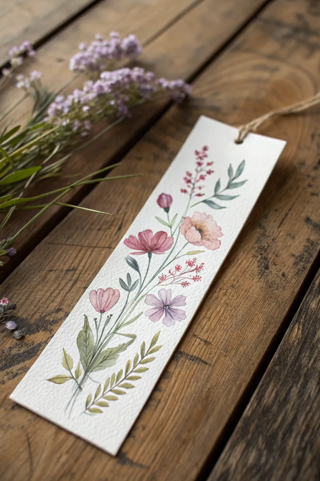 Capture the essence of nature with these hand-painted floral bookmarks, perfect for adding a touch of artistry to your reading moments.