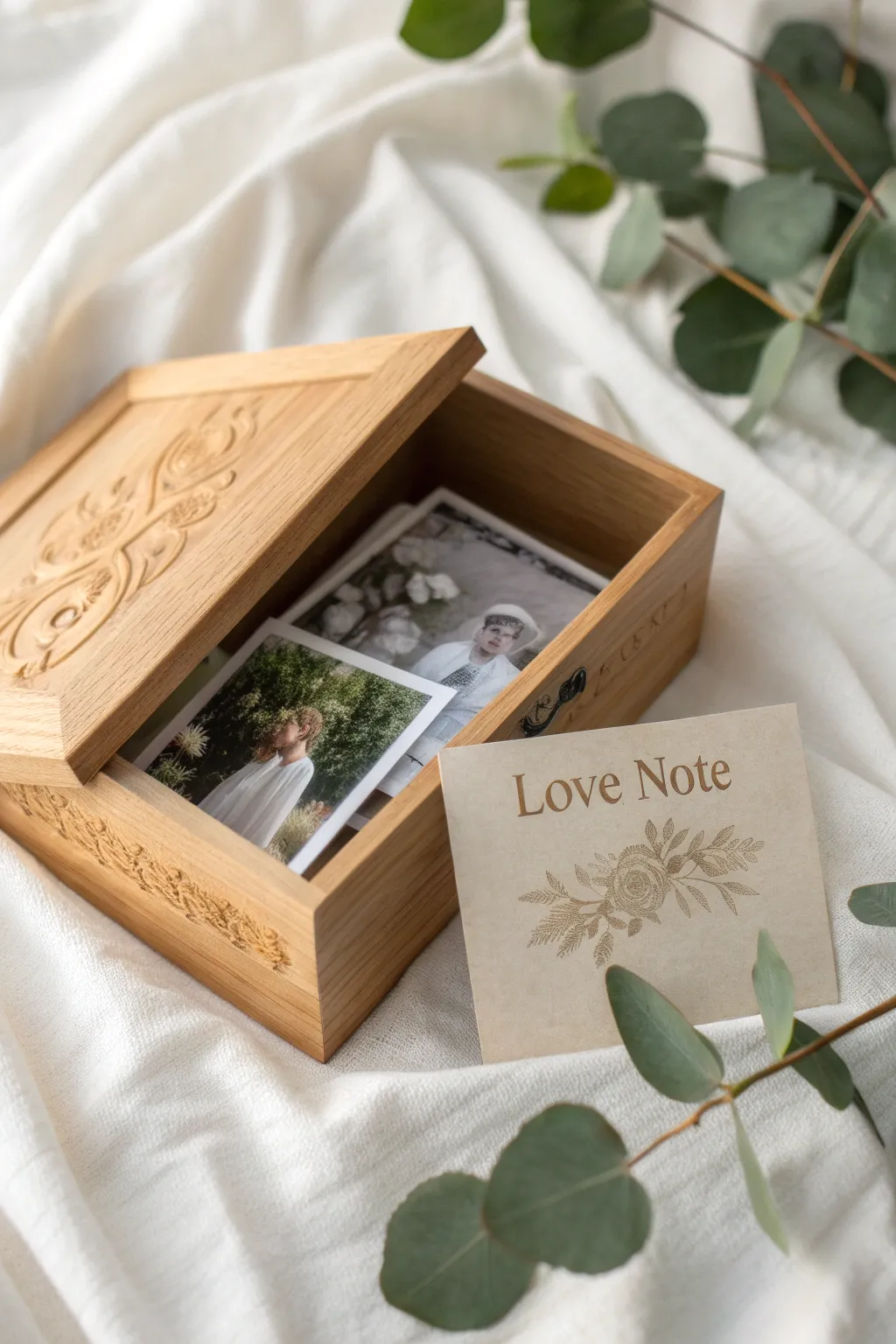 Capture love in a box: A timeless memory capsule filled with cherished moments.