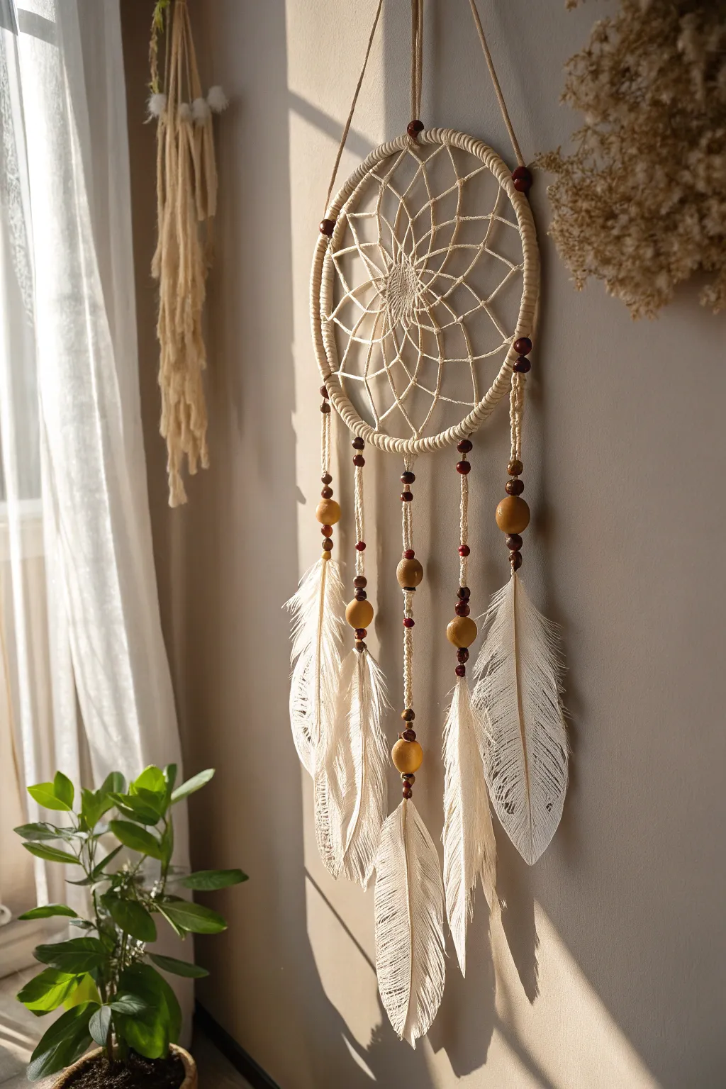 Embrace the Boho-Chic: Handcrafted Macrame Dreamcatchers for Your Space 🌿✨