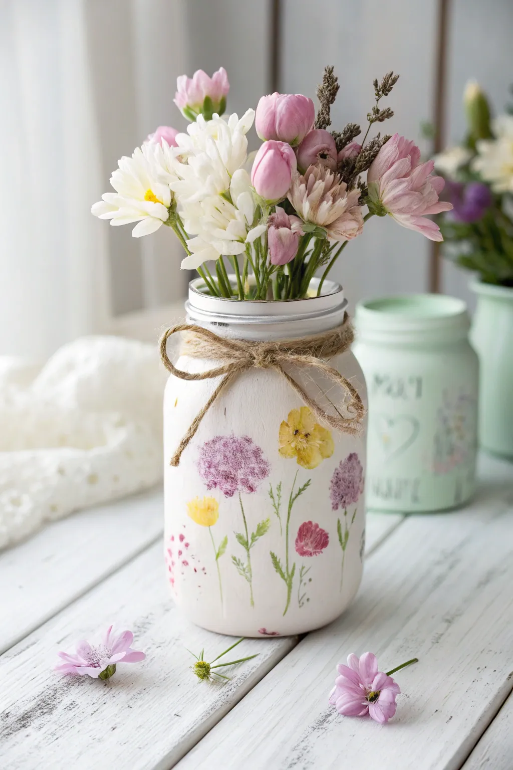 Craft a heartfelt keepsake with a Thumbprint Flower Jar for Mother's Day. Simple, personal, and beautifully minimalist.