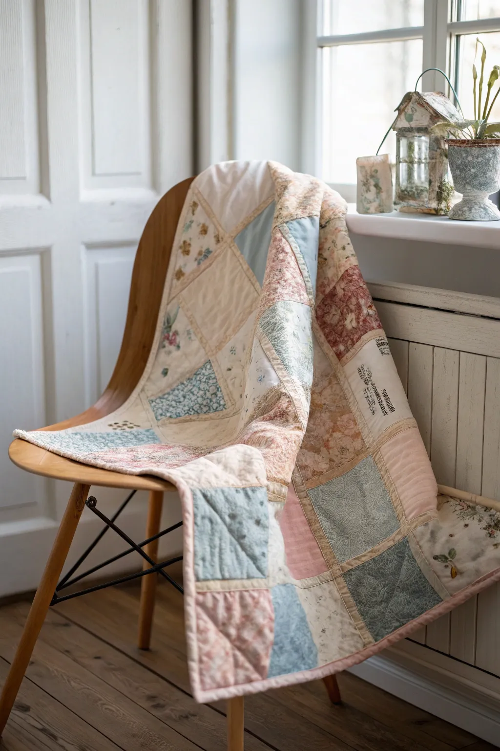 Wrap yourself in memories with this elegant heirloom quilt, where every stitch holds a story.