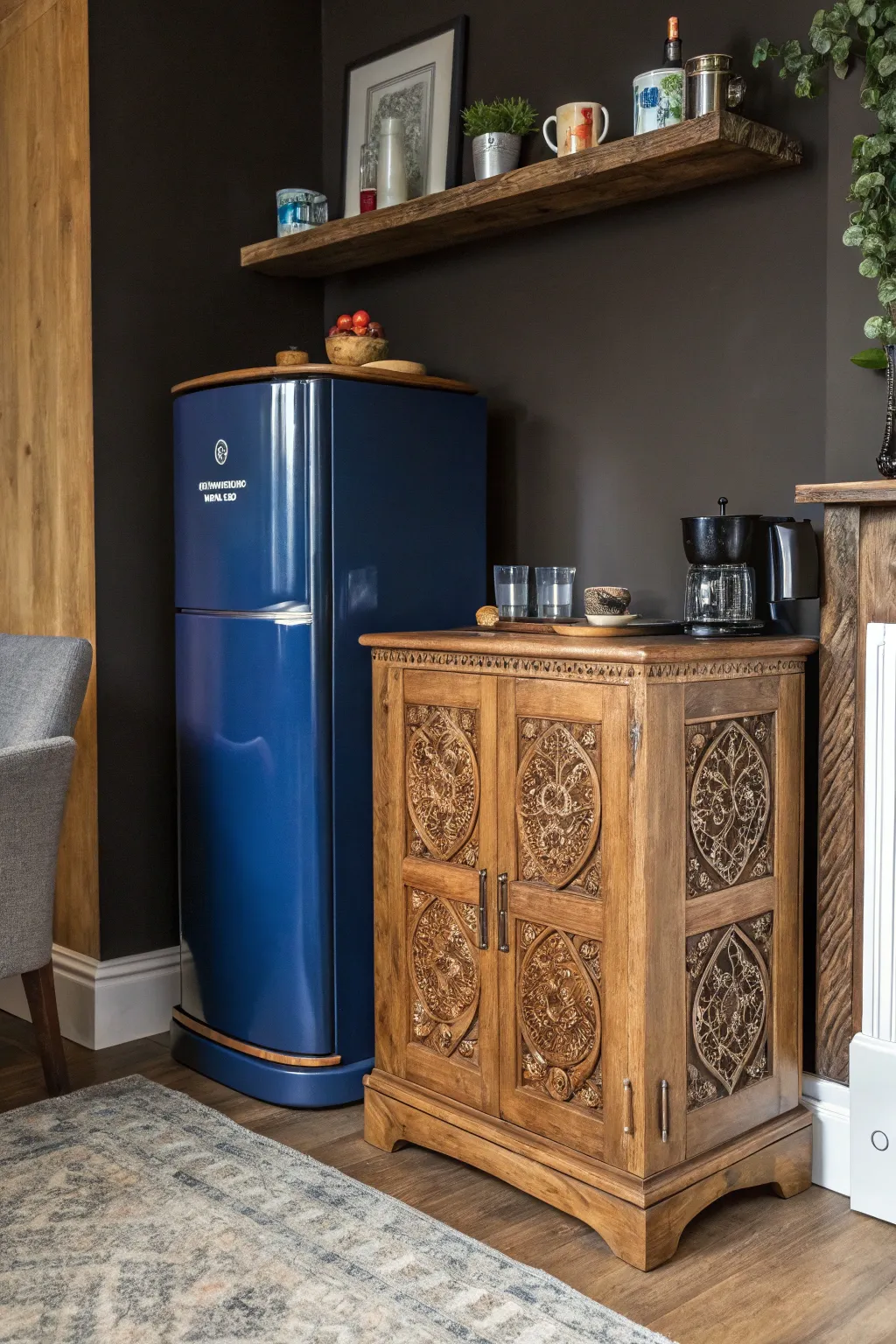 Transform tight spaces with a stylish corner unit: where craftsmanship meets modern convenience.
