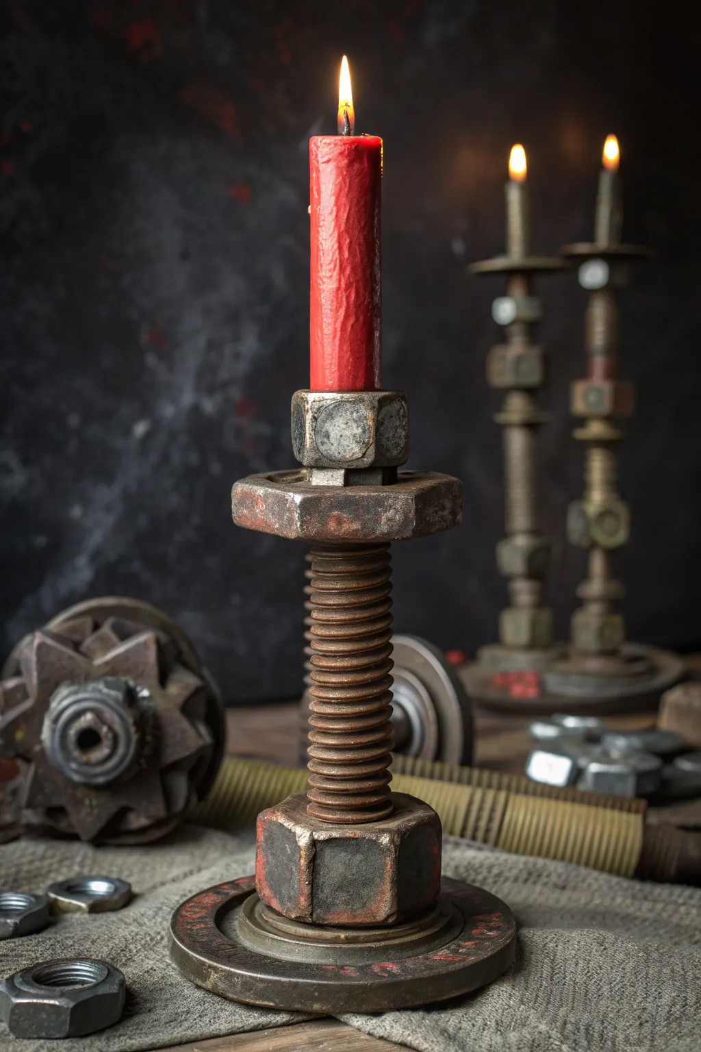 Illuminate your space with industrial elegance: the perfect blend of steampunk style and craftsmanship.