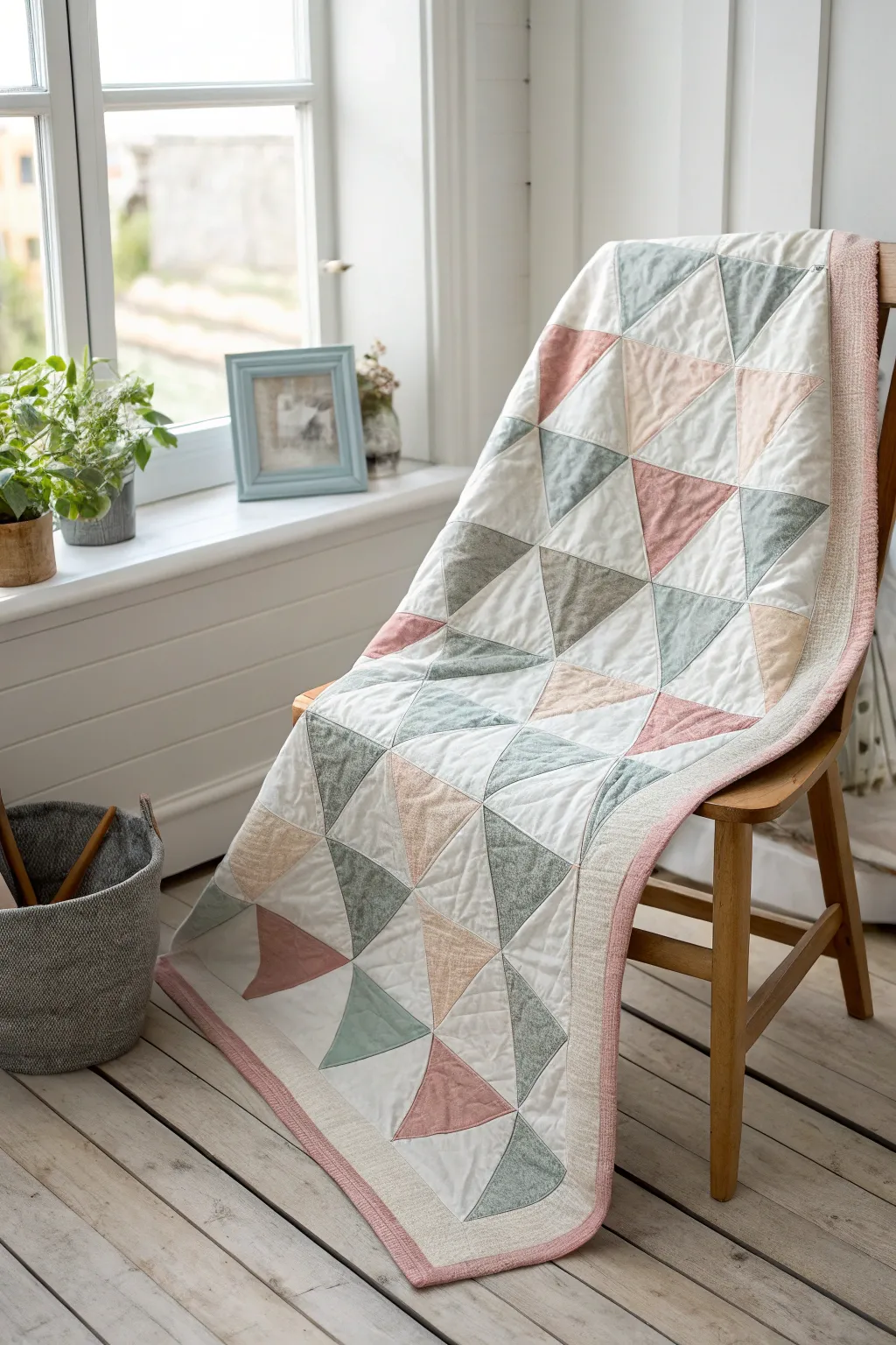 Embrace the beauty of balance with this stunning symmetrical quilt pattern.