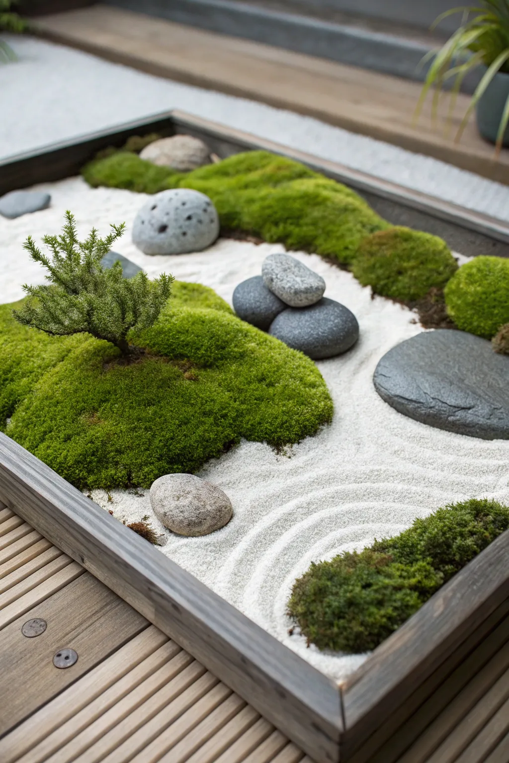 Zen moss gardens provide a calming oasis in your living space.